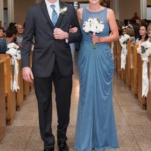 Bridesmaid dress Steel Blue size 6 F15749